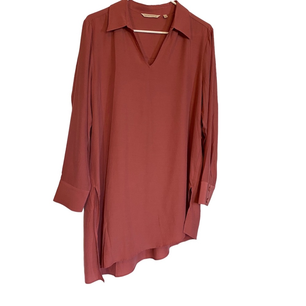 Soft Surroundings Asymmetrical Tunic Size Large. Rose/Coral
